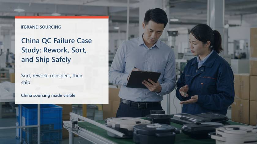 China QC Failure Case Study: Rework, Sort, and Ship Safely China sourcing agency cover image