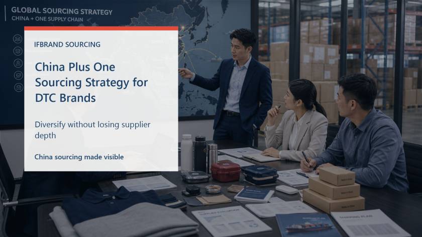 China Plus One Sourcing Strategy for DTC Brands China sourcing agency cover image