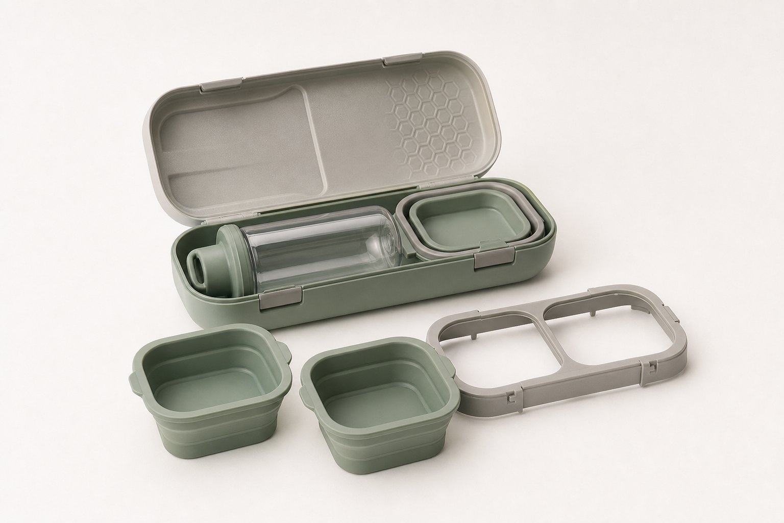 Custom Collapsible Pet Travel Feeding Kit Development